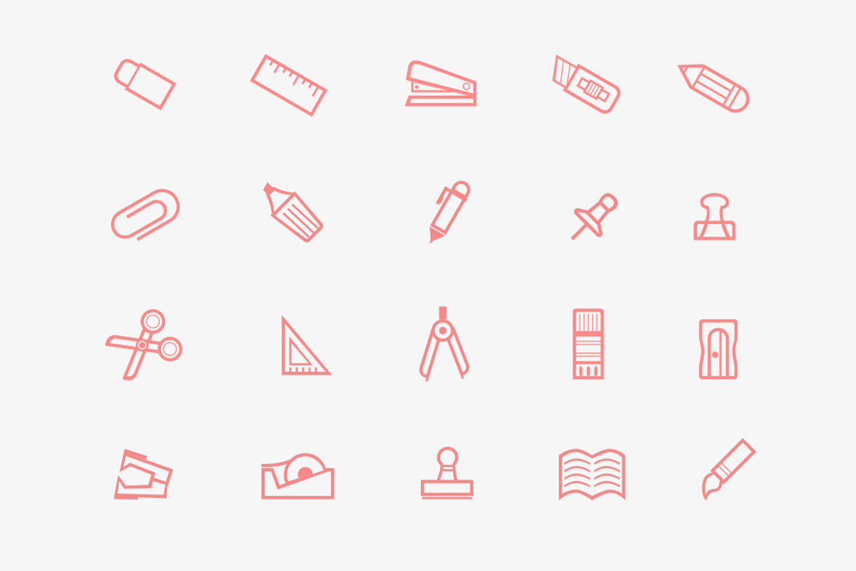 20 Stationary Icons