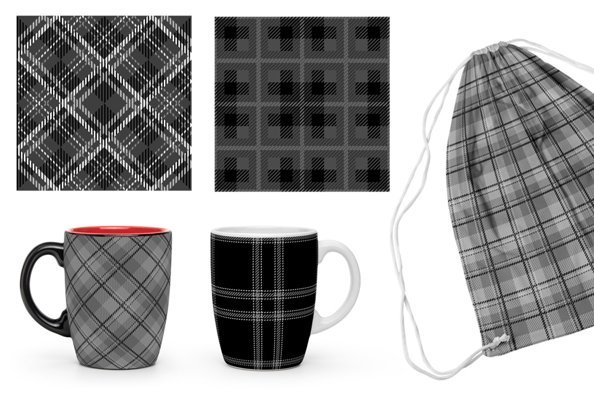 Tartan seamless plaid patterns, a Pattern Graphic by Gurza SHOP (Photo 4 of 6)