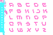 Glitech Futuristic Display, a Font by Glyphstyle (Thumbnail 4 of 9)