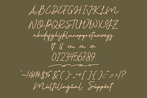 Andhira - Monoline Script Font