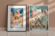 Christmas Snowy Cottage Illustration, a Decorative Illustration by Housui Patterns (Thumbnail 8 of 9)
