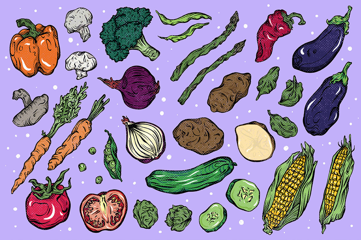 Vegetable Variety, a Food Illustration by melissadn (Photo 2 of 5)