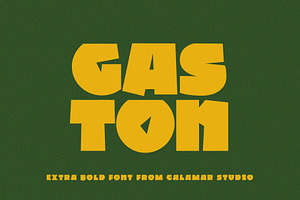 Extra Bold Sans Serif Font - Gaston