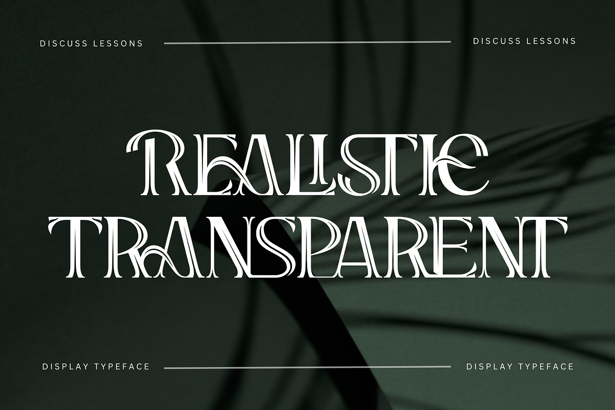 Discuss Lessons Font, a Serif Font by 177Studio (Photo 2 of 8)