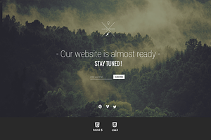 Universal Coming Soon HTML Template