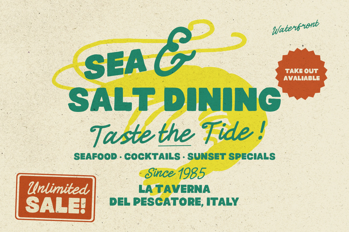 Campino Holiday - Handmade Font Duo, a Sans Serif Font by Bale Type (Photo 2 of 12)