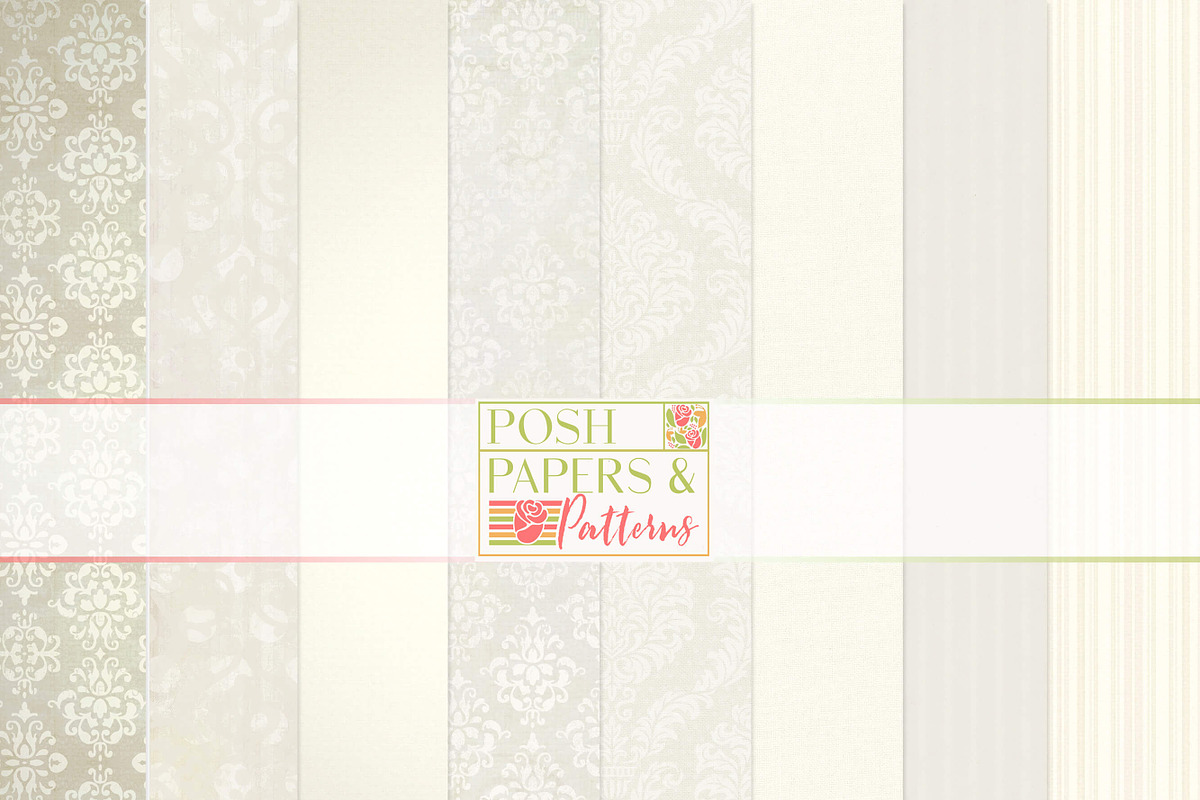 Vintage Damask Wedding Backgrounds