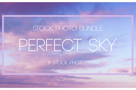 Evening sky Bundle 9 photos