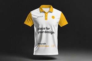 Polo Shirt Floating Design Mockups