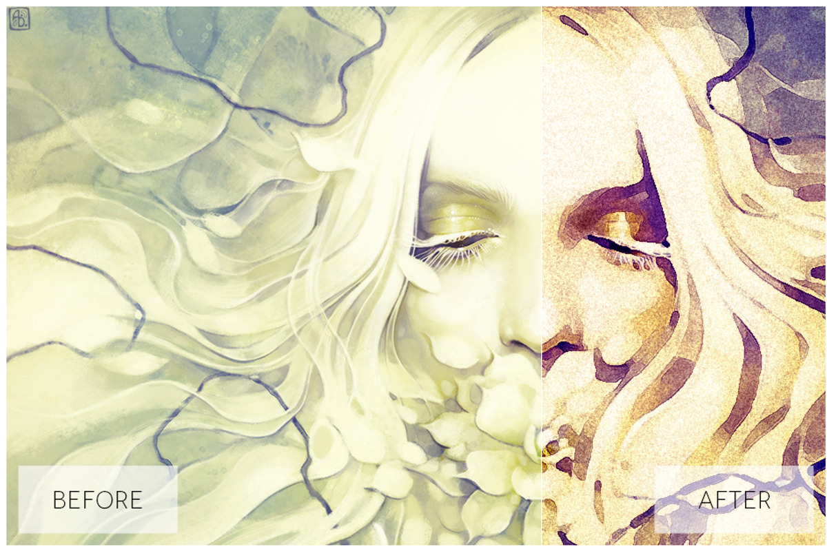 Lovely Watercolor Effect Actions PS, an Action Add-On by ShutterPro (Photo 28 of 71)