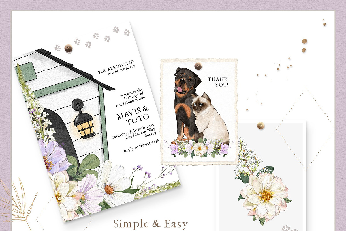 Pet Illustrations Patterns & Borders, a Graphic by Pretty Little Lines (Photo 26 of 29)