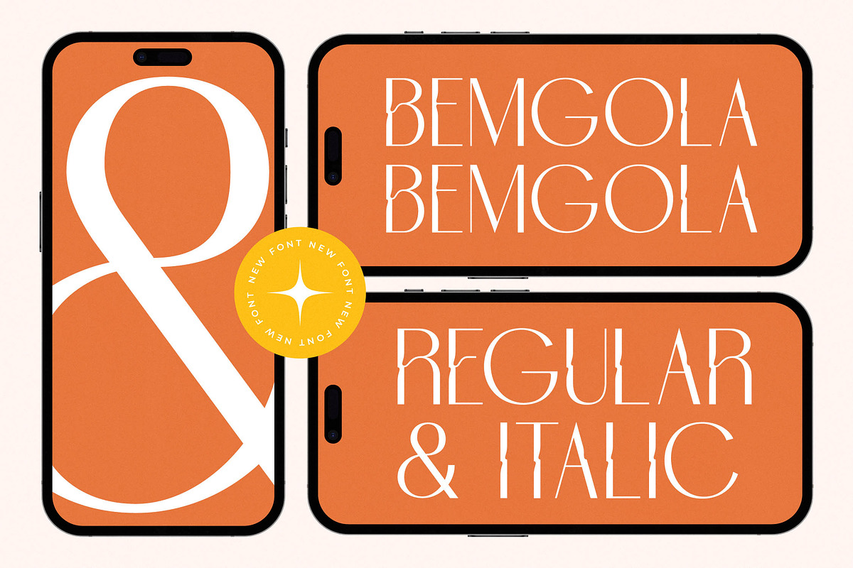 Bemgola Modern Display Serif, a Serif Font by timelesstype.co (Photo 13 of 20)