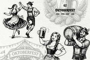 Oktoberfest Engraving Graphics