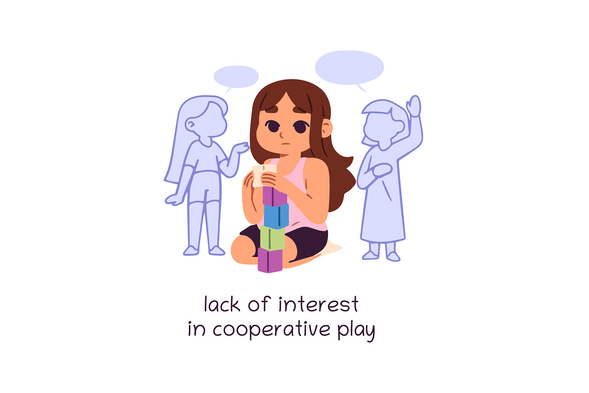 Kids autism signs set, a Healthcare Illustration by PaperTrident (Photo 8 of 9)