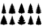 Woodland & Forest Tree Silhouettes B, an Illustration by jahid234 (Thumbnail 4 of 41)