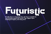 Grandly - Tech Futuristic Font, a Sans Serif Font by QR Design Studio (Thumbnail 3 of 12)