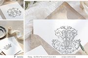 Antique Vintage Monogram Initial P, an Object Graphic by Antique Monograms (Thumbnail 2 of 4)