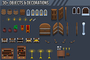 The Castle - Top Down Tileset, a Decorative Illustration by pzUH (Thumbnail 4 of 4)