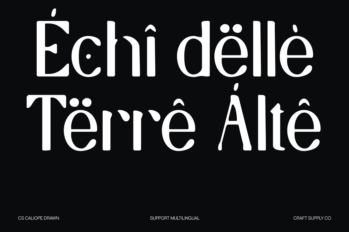 CS Caliope Drawn, a Sans Serif Font by Craft Supply Co. (Photo 6 of 8)
