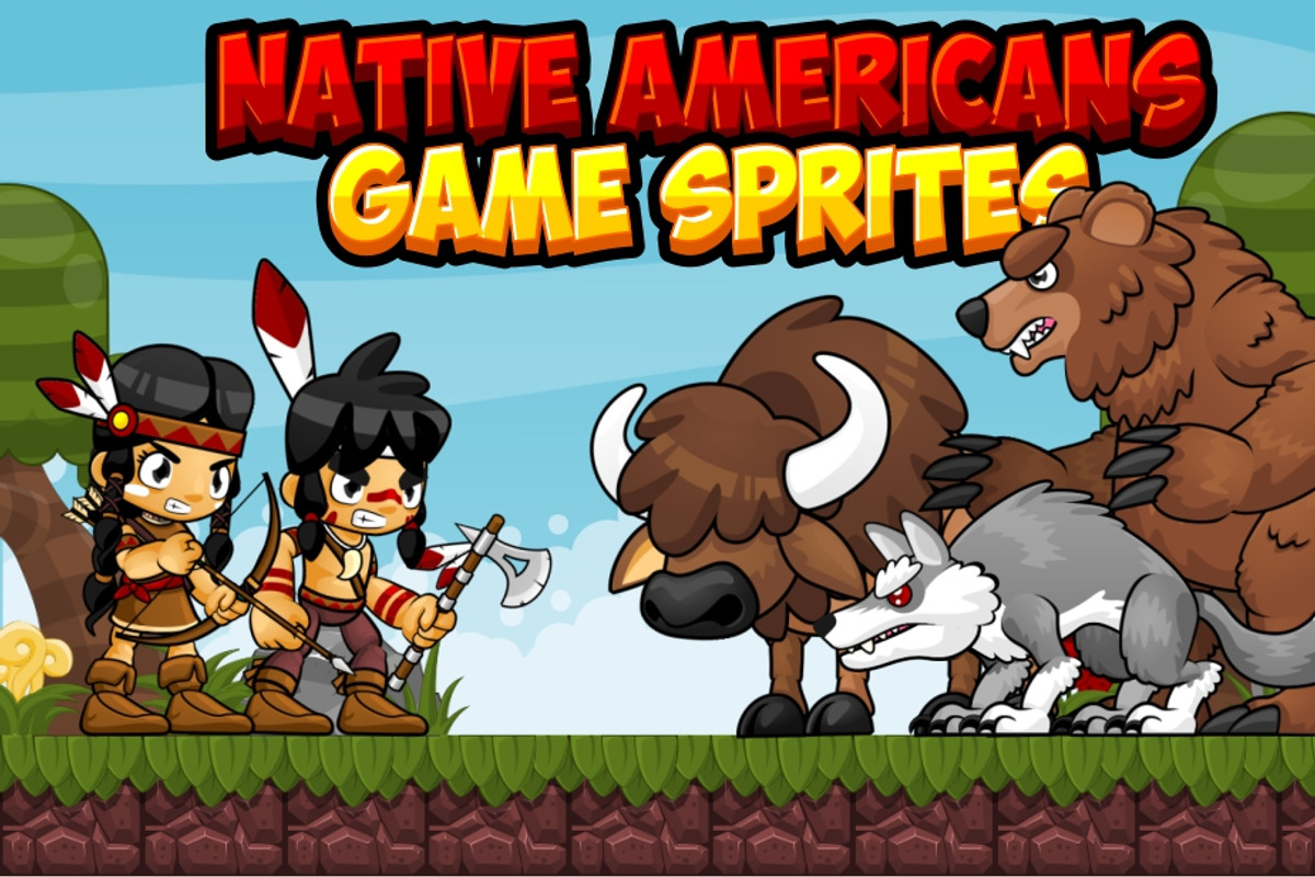 Native Americans - Game Sprites, an Animal Illustration by pzUH (Photo 1 of 5)