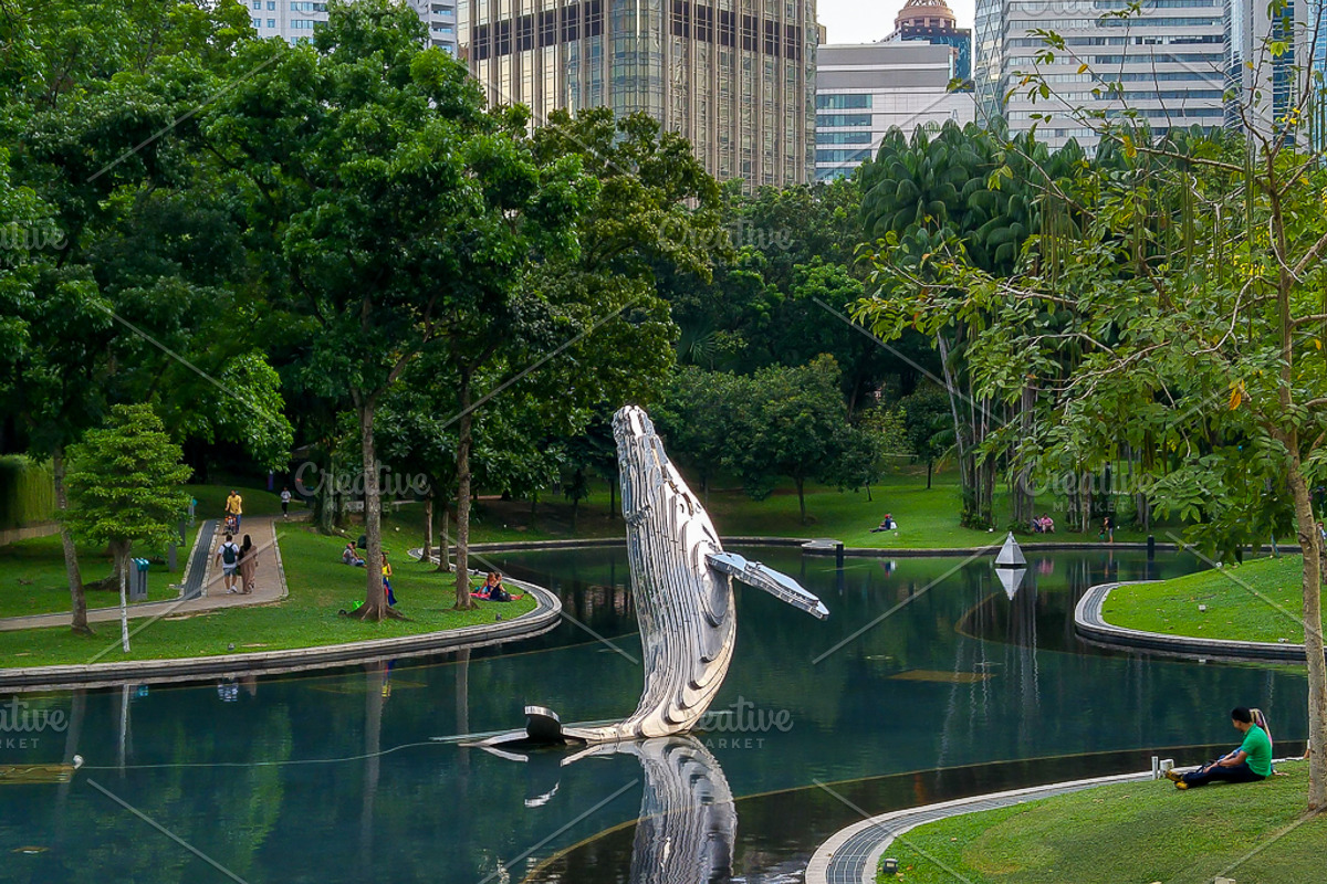 Whale Sculpture, KLCC Park, Malaysia, a Photo by cassini_photography (Photo 1 of 2)