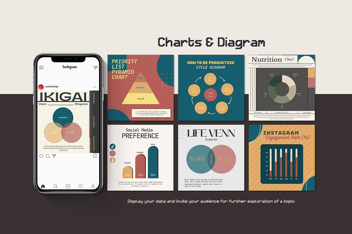 Instagram Engagement Retro CANVA, a Social Media Template by Analogi Studio (Photo 14 of 24)