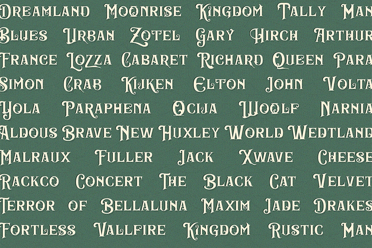 Burnic | Victorian Display Font, a Serif Font by StoricType (Photo 3 of 11)