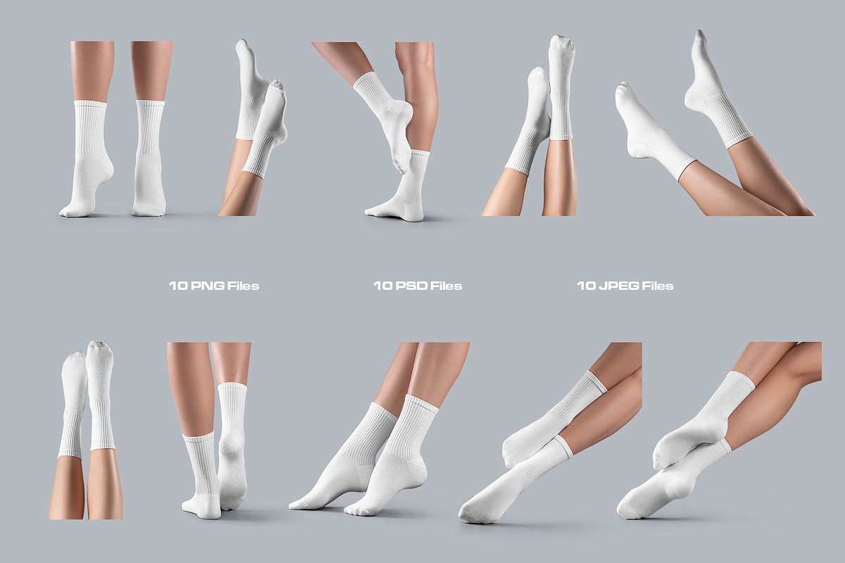 10 Mockups High Socks, a Bottom Mockup by Grow Design Craft Studio (Photo 7 of 7)