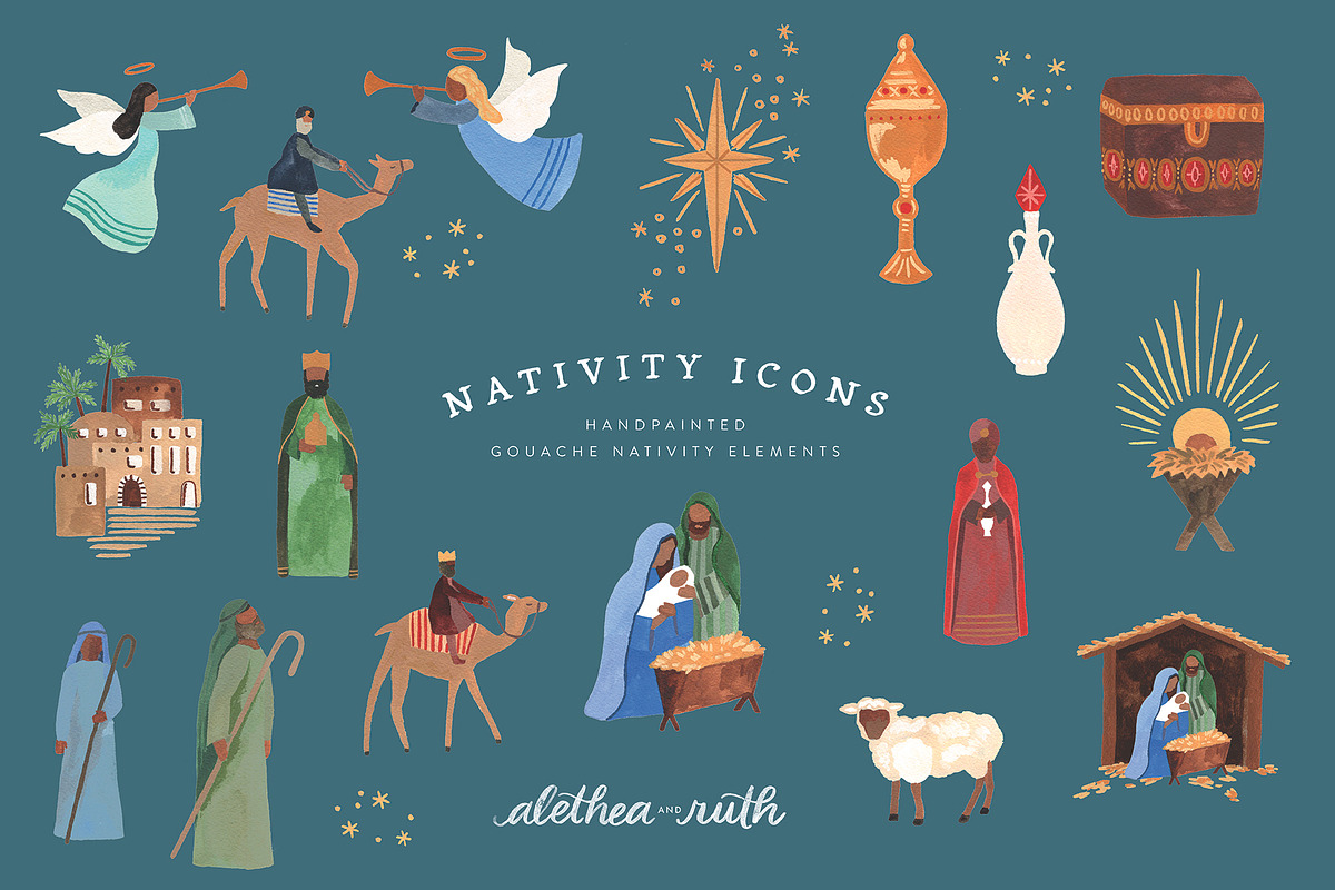 Nativity Scene Paintings, an Illustration by aletheaandruth (Photo 1 of 4)