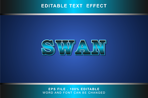 Swan Text Effect Editable