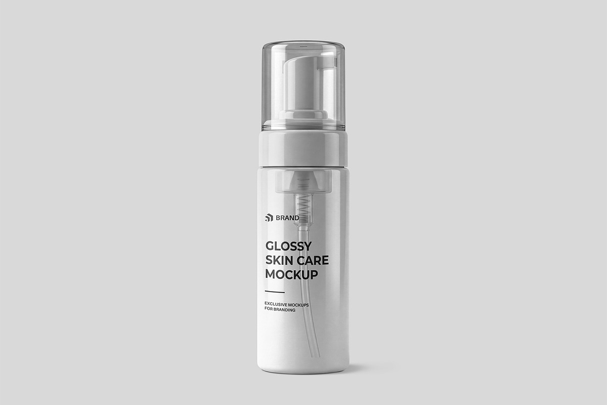 Cosmetic Pump Bottle Mockup, a Packaging Mockup by graphypix (Photo 4 of 4)
