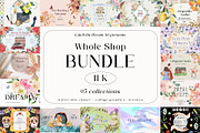 BUNDLE 95 in 1 - 11000 Watercolor, a Decorative Illustration by Catch the Dream Art (Thumbnail 1 of 96)
