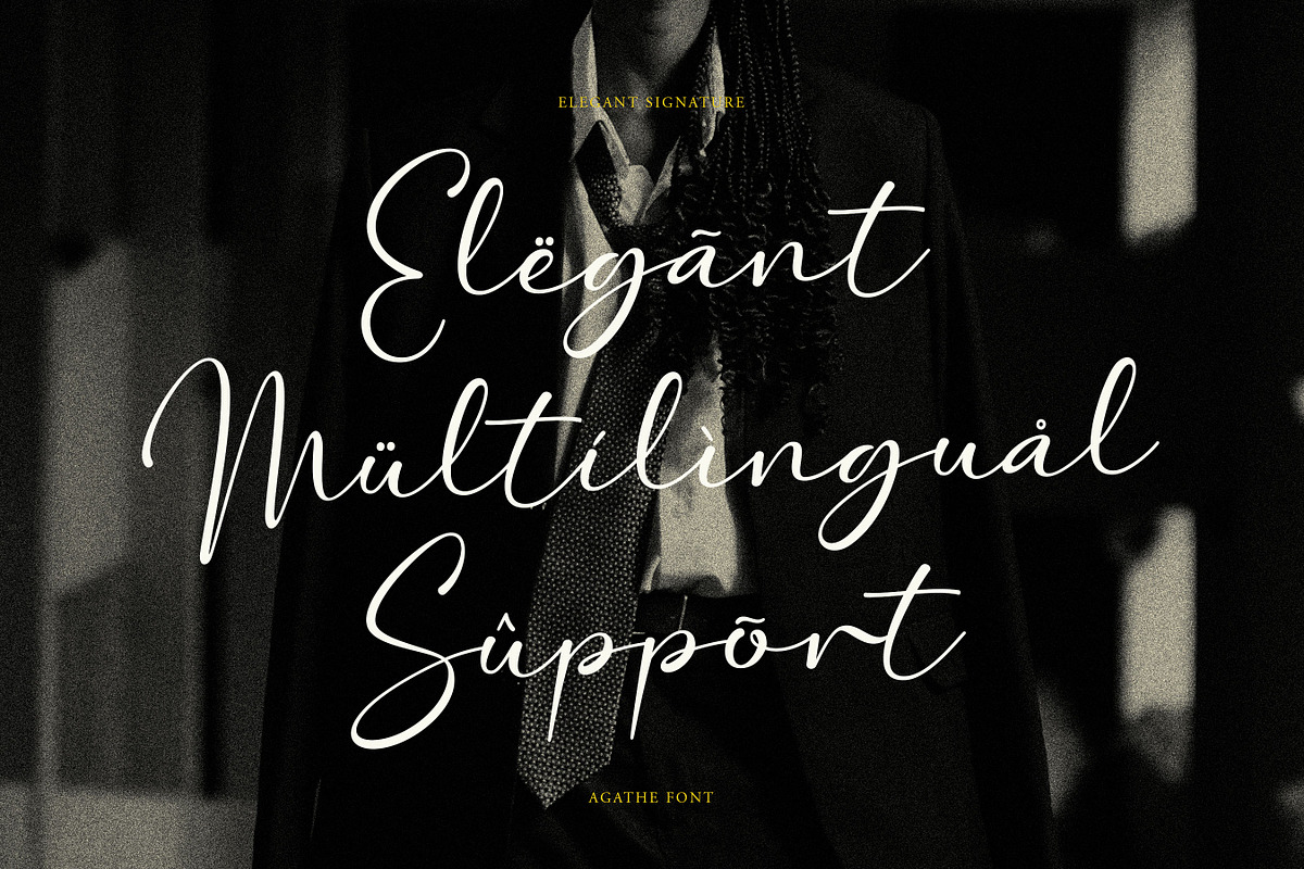 Agathe - Handwritten Font, a Sans Serif Font by Flawless And Co (Photo 8 of 10)