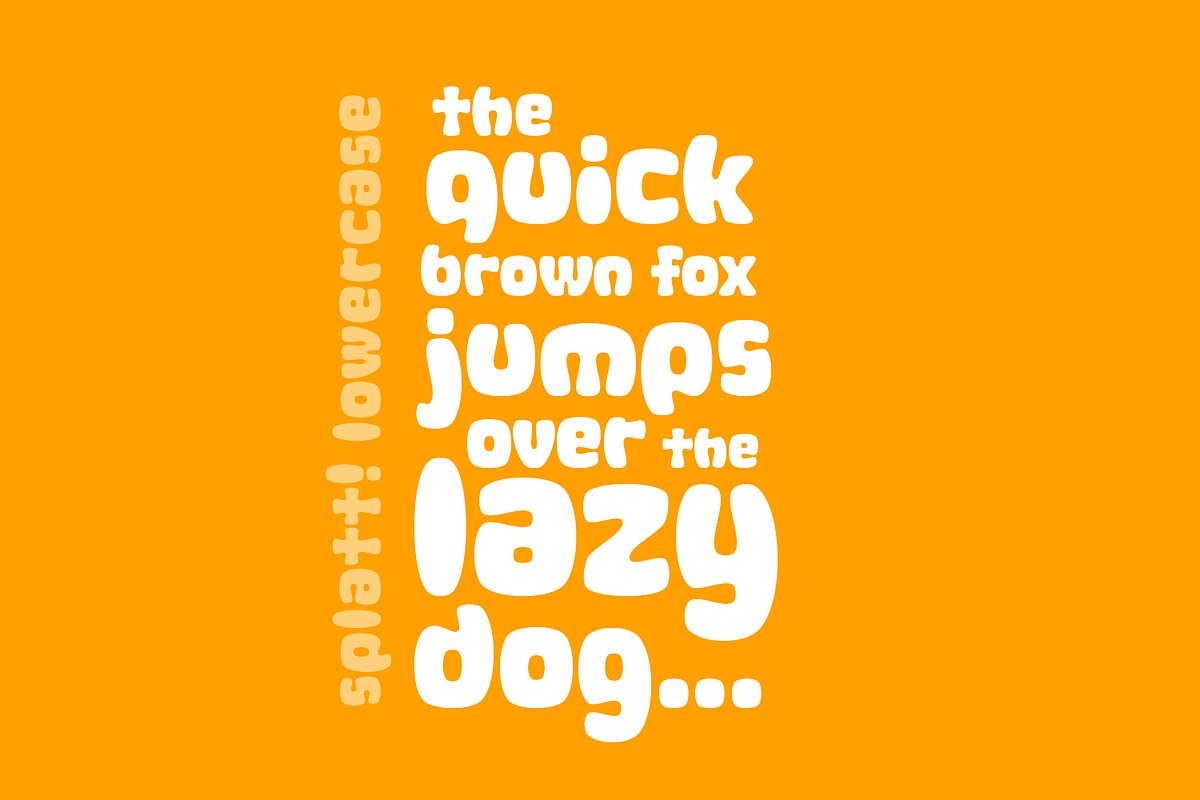 Splatt! a fat, splattered fun font preview 2