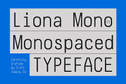 CS Liona Mono – Monospaced Typeface, a Sans Serif Font by Craft Supply Co. (Thumbnail 1 of 8)