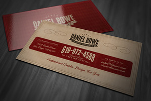 Vintage Or Retro Business Card