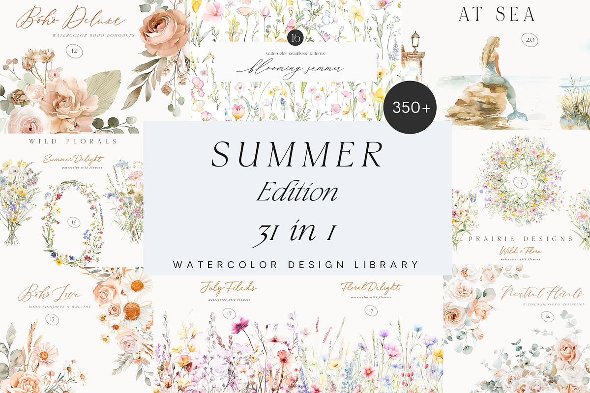 New! Summer Edition Bundle, a Seasonal Illustration by Isabelle Salem (Photo 1 of 118)