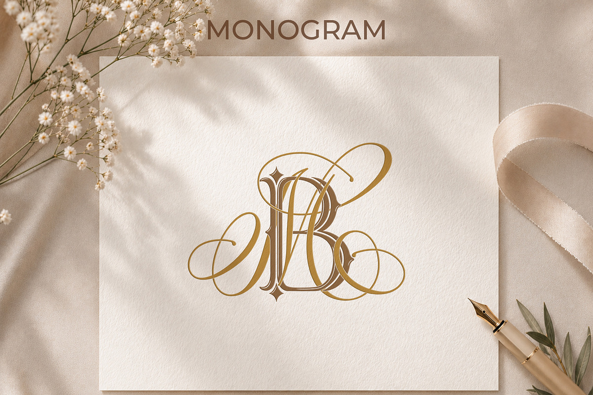 MB BM Wedding Monogram Logo, a Branding & Logo Template by LogoAV (Photo 5 of 6)