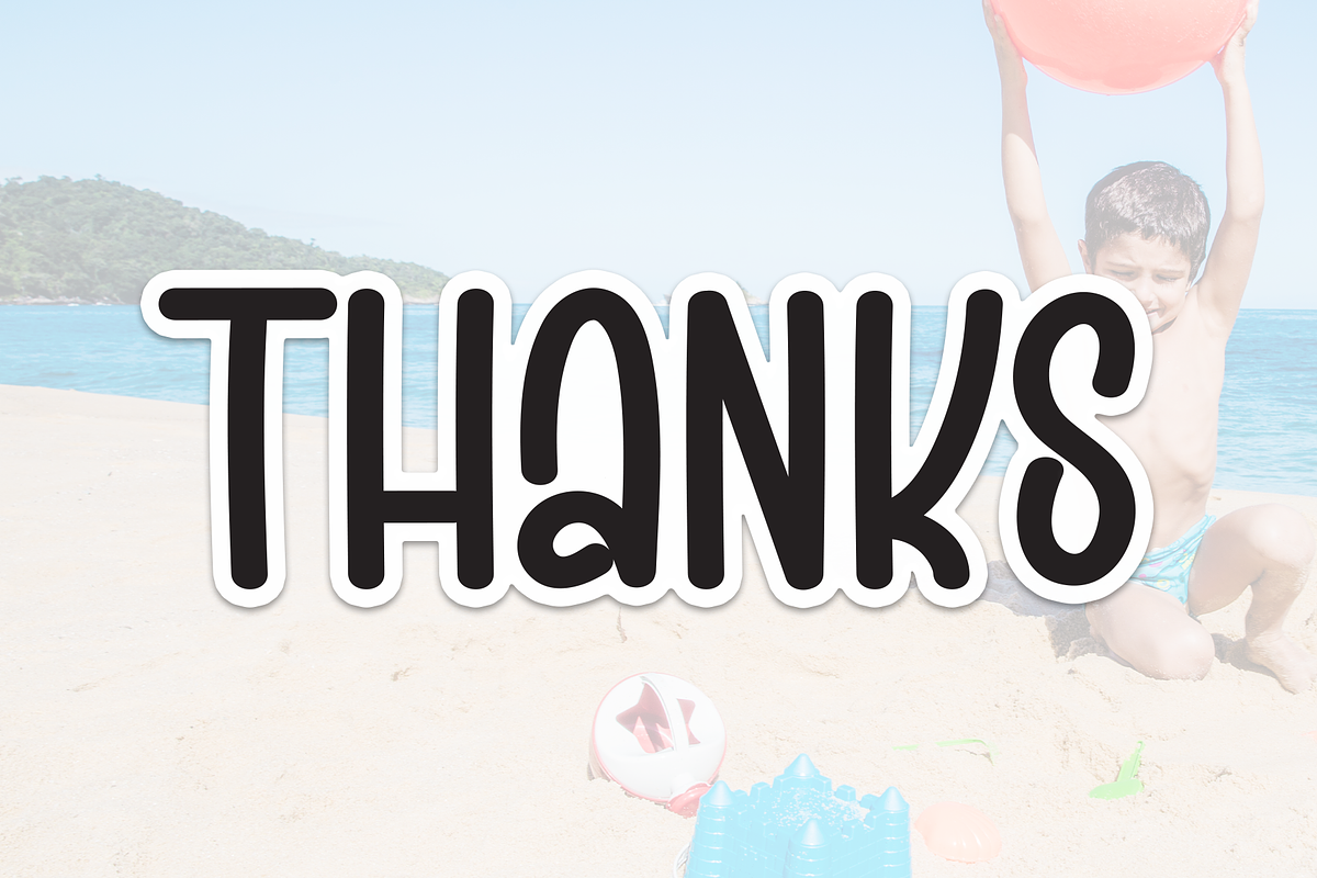 Funny Beach | Script Font, a Script Font by Scratchones (Photo 8 of 8)