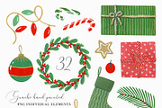 Cute Christmas. Patterns & lettering, a Seasonal Illustration by alenaganzhela (Thumbnail 3 of 8)