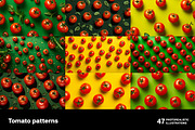 Tomato Patterns. 47 images, a Food Illustration by Handmadefont (Thumbnail 2 of 11)