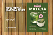 New Menu Matcha Flyer, a Flyer Template by Gumico Studio. (Thumbnail 1 of 3)