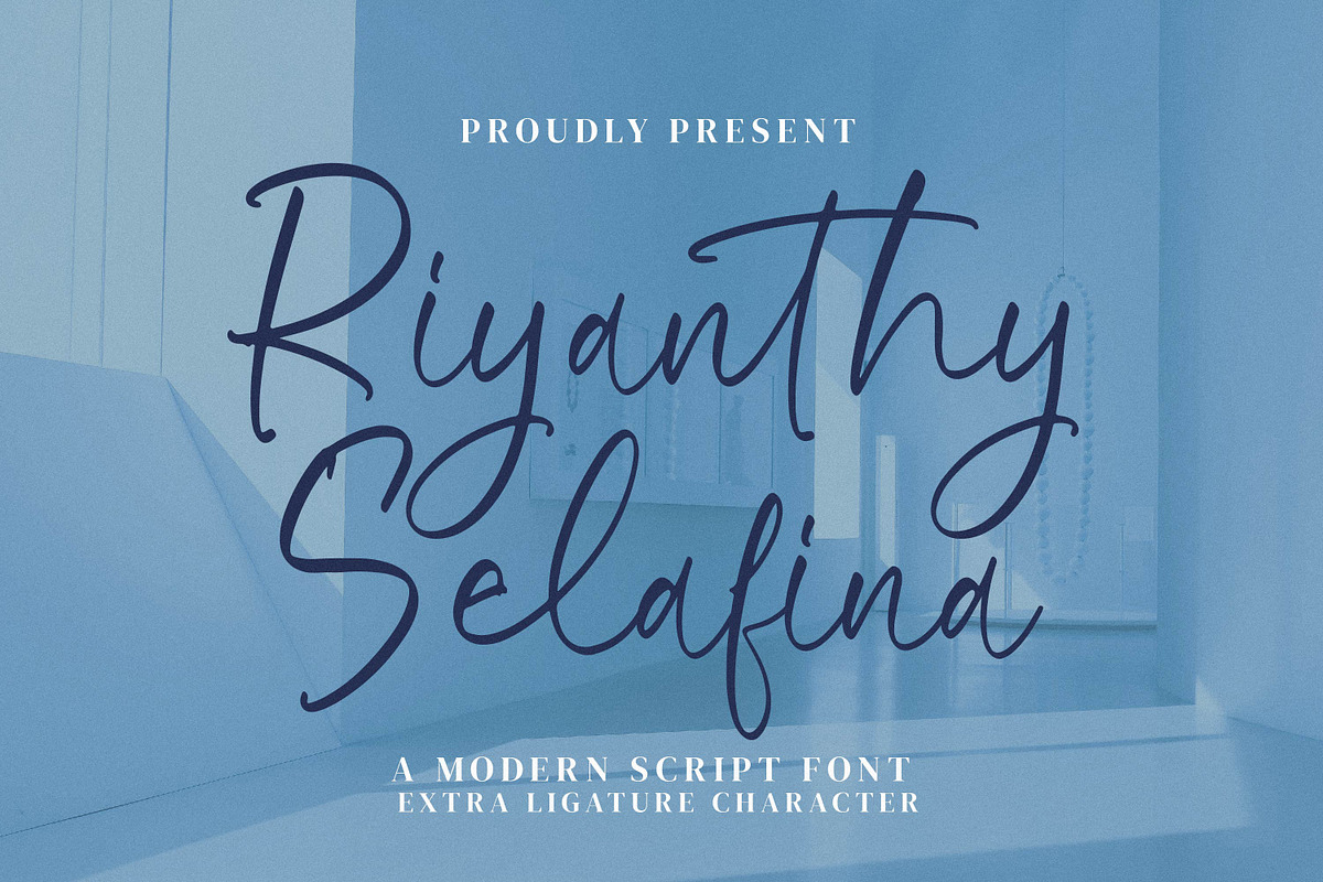 Riyanthy Selafina, a Script Font by Integritype Studio (Photo 1 of 15)