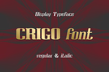 CRIGO display font