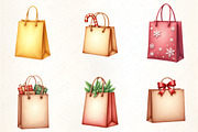 Holiday Shopping Bag Clipart, an Illustration by CrexoraLab (Thumbnail 2 of 5)