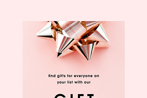 Holiday Gift Guide Email Template