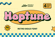 Hoptune - Retro Bold Font, a Sans Serif Font by ahweproject (Thumbnail 1 of 17)