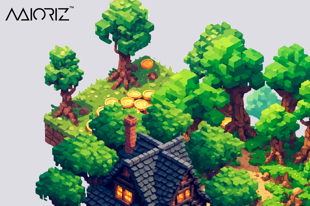 Voxel Isometric Fantasy Terrain Asse, an Object Graphic by Maioriz Shop (Photo 6 of 8)