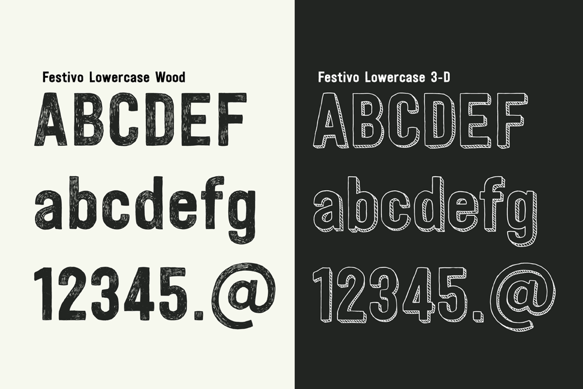Festivo LC Font Family preview 2