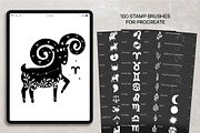 Linocut Style Stamp Brushes Bundle, a Brush Add-On by NinaFedorova (Thumbnail 6 of 7)